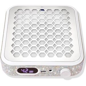 Christine Shelley Gemstone Accent Professional Fan Vent Nail Dust Collector